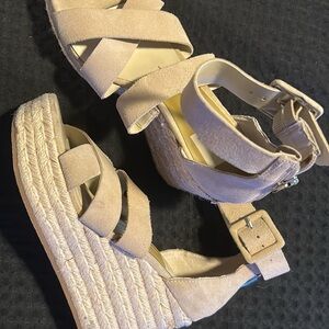 Dolce Vita Tan Espadrille Platform Shoes